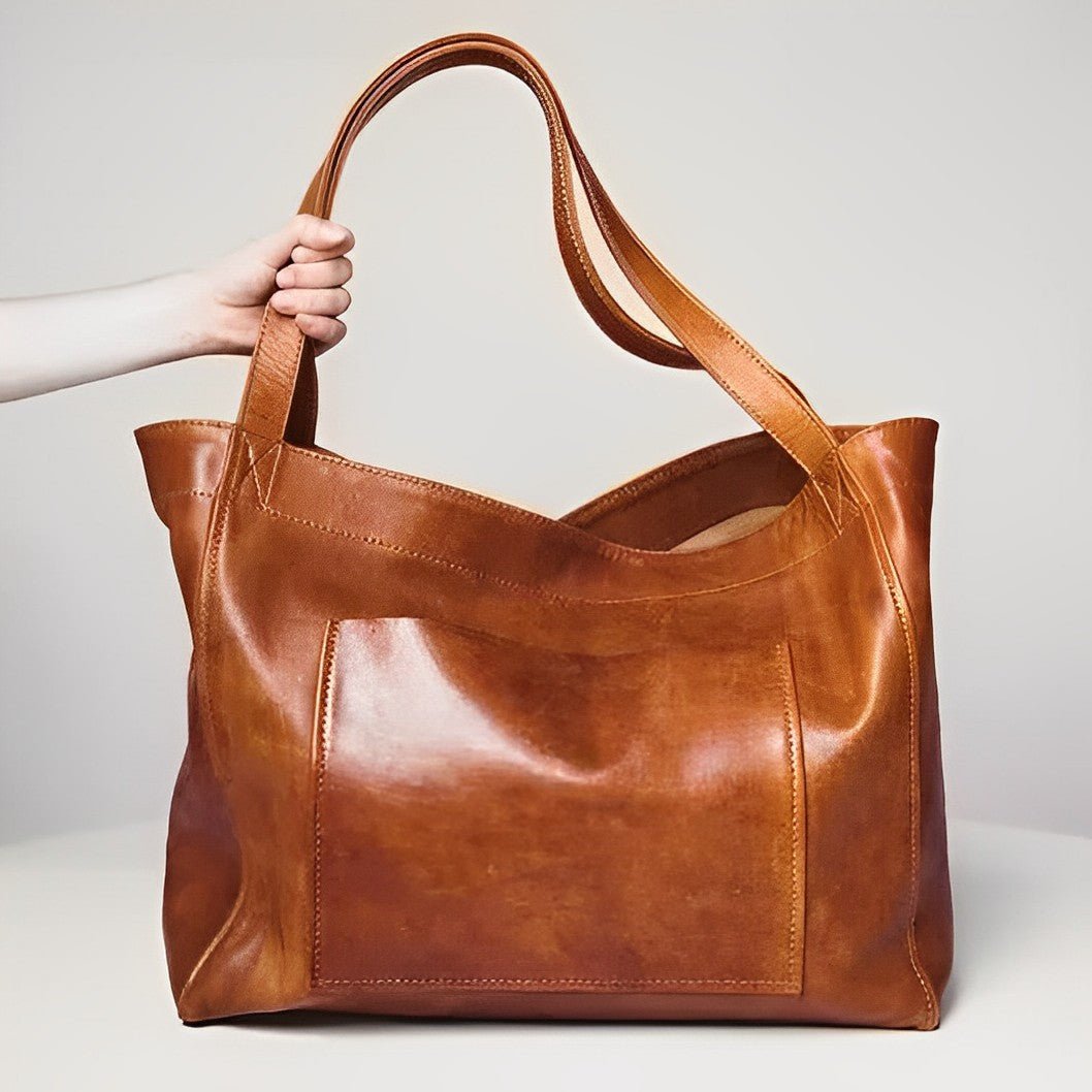 Oversized leather handbag online