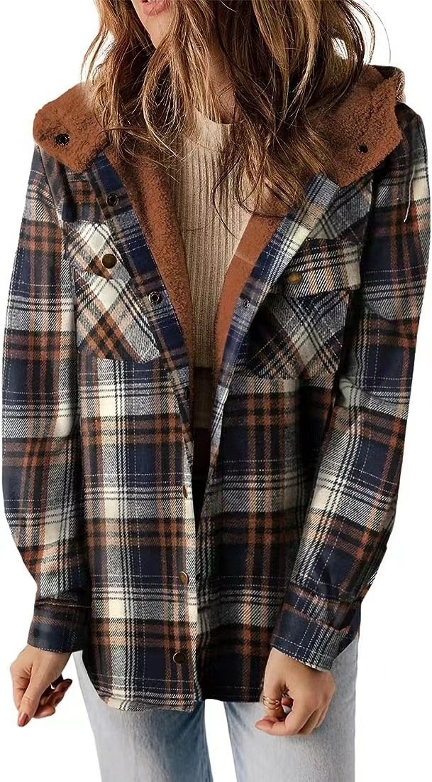 Tartan hooded jacket sale