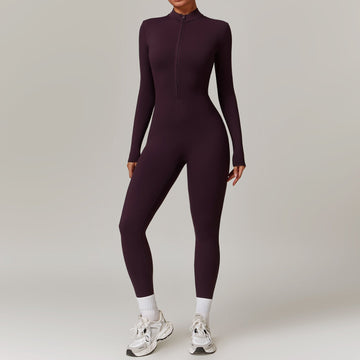 Zip-Up Long Sleeve Bodysuit