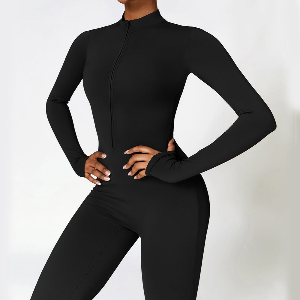 Zip-Up Long Sleeve Bodysuit