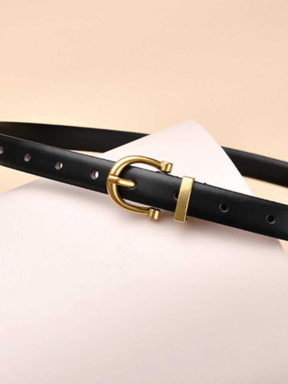 Vorina Luxury FashionAdjustable Simple Metal Pin Buckle BeltBelts