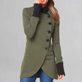 VORINAAsymmetrical Buttoned CoatJacket