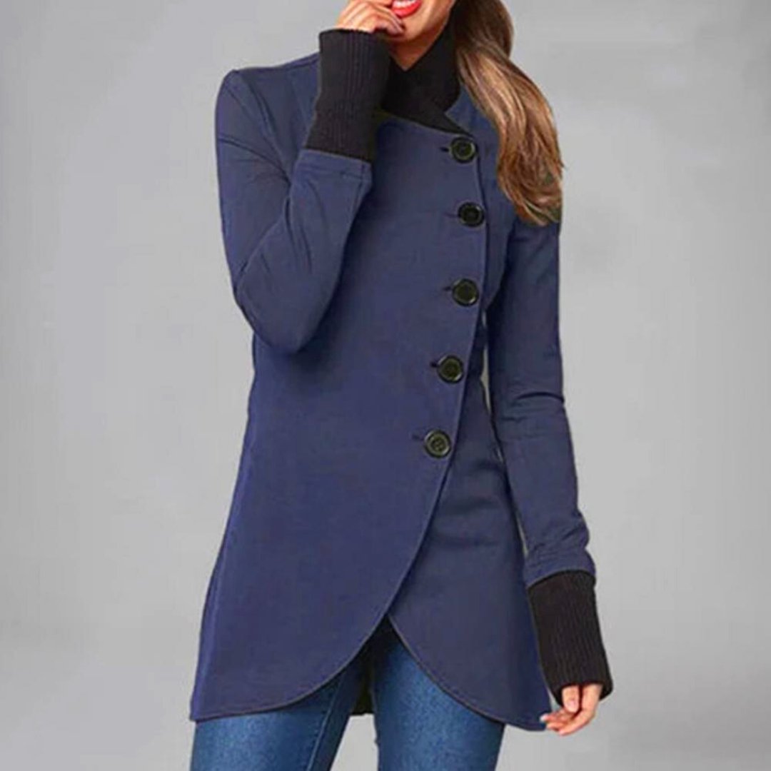 VORINAAsymmetrical Buttoned CoatJacket