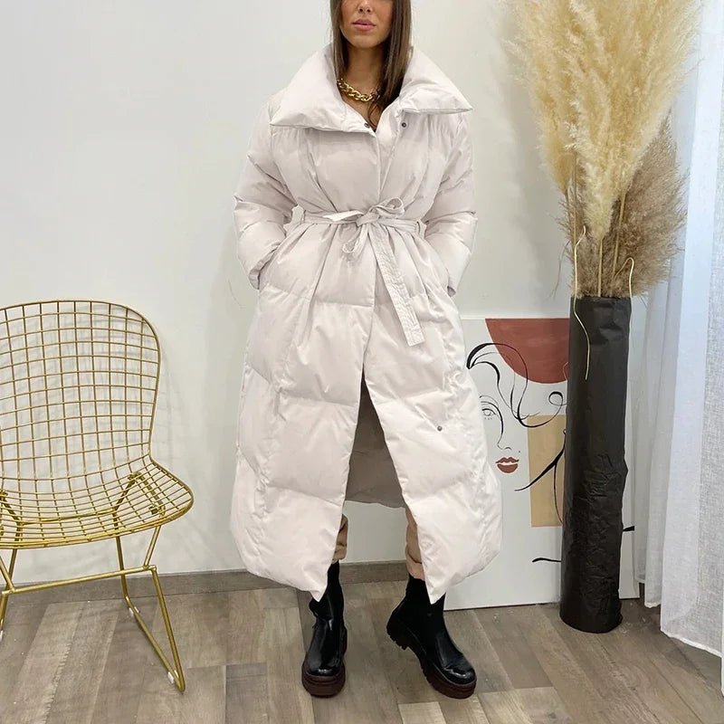 VORINABelted Long Puffer CoatWomen's Coats