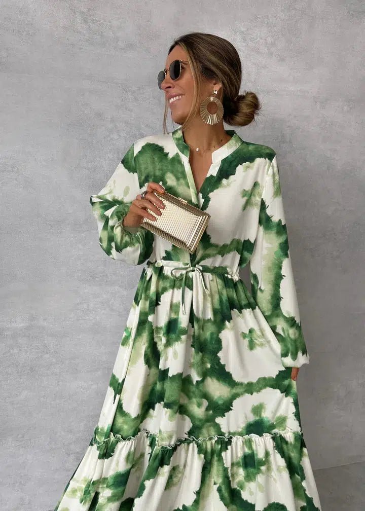 Vorina Luxury FashionBoho Tie - Dye Maxi DressLong dress