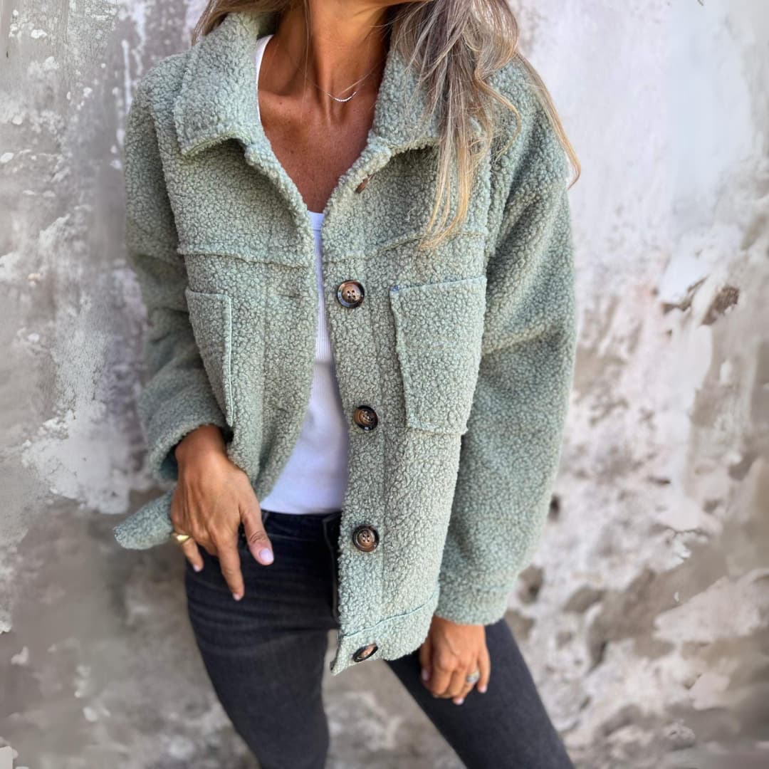 VORINAButtoned Sherpa JacketWomen's Jacket