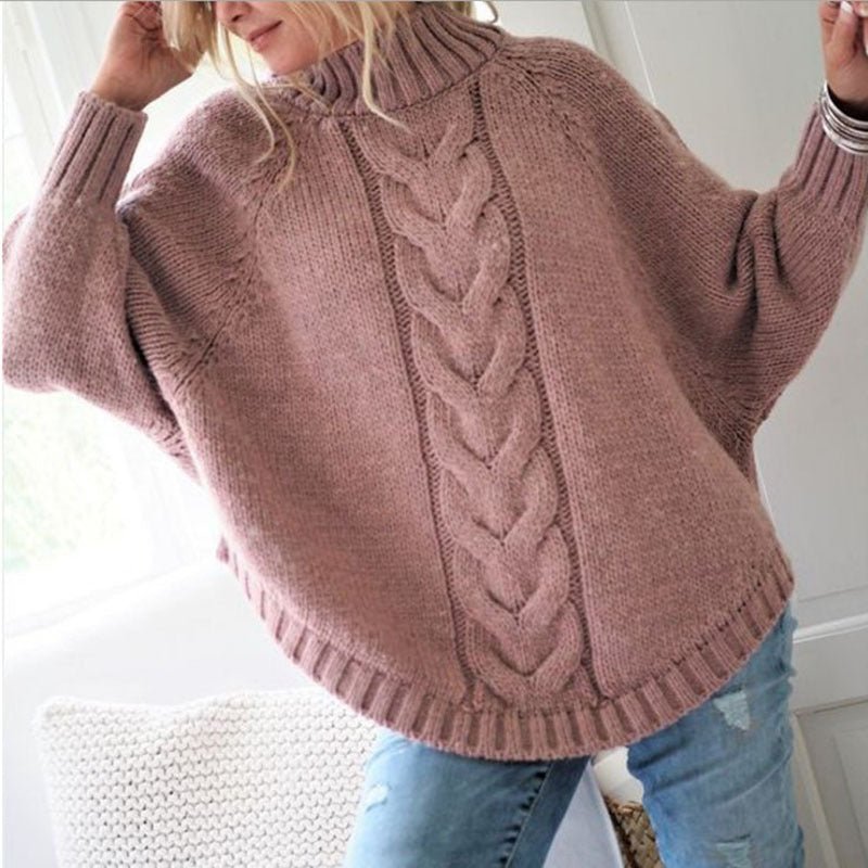 VORINACable Knit Turtleneck SweaterSweaters