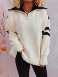 VORINACasual Half - Zip Ribbed SweaterSweater