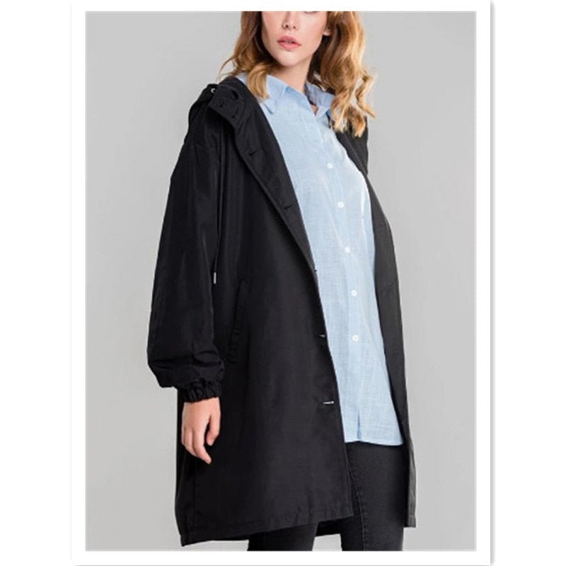 VORINACasual Hooded OvercoatCoats & Jackets