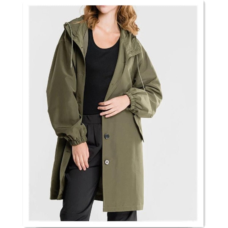 VORINACasual Hooded OvercoatCoats & Jackets