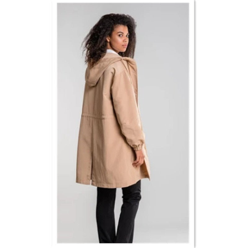 VORINACasual Hooded OvercoatCoats & Jackets