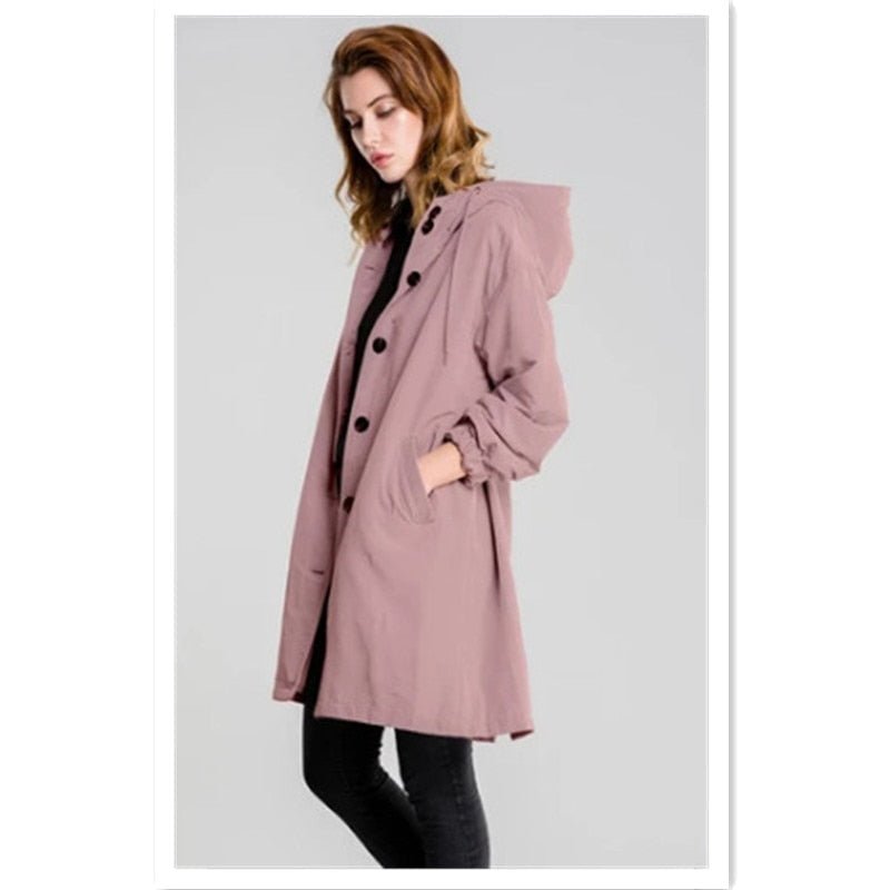 VORINACasual Hooded OvercoatCoats & Jackets