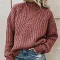 VORINAChunky Black Knit SweaterSweater