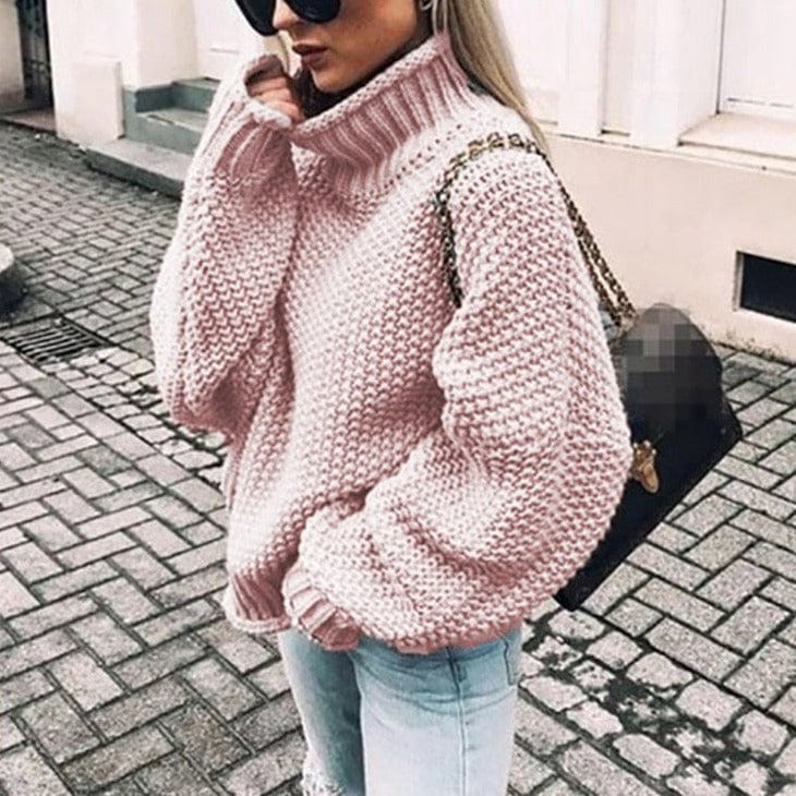 Chunky Knit Turtleneck Sweater VORINA