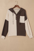 VORINAColorblock Button - Up HoodieCoats & Jackets