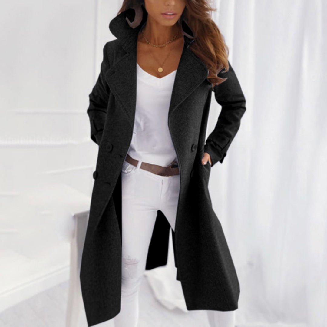 VORINADouble - Breasted Trench CoatWomen's Coats