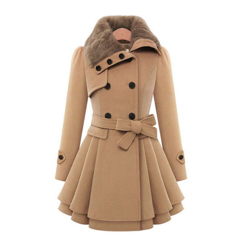 VORINADouble - Breasted Wool CoatWomen's Coats