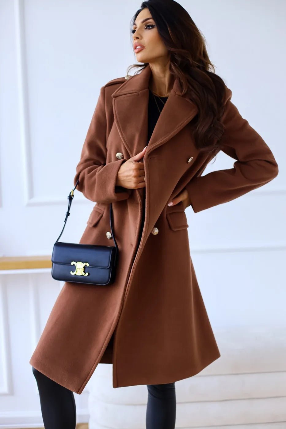 VORINADouble - Breasted Wool CoatWomen's Coats