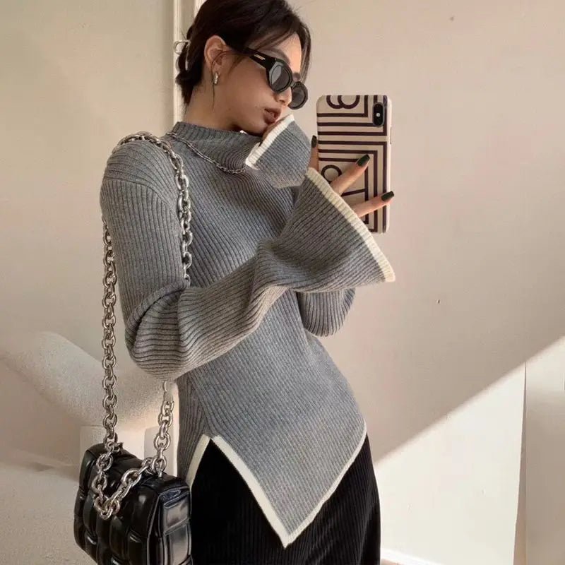 Vorina Luxury FashionElegant Turtleneck SweaterWomen's Sweaters