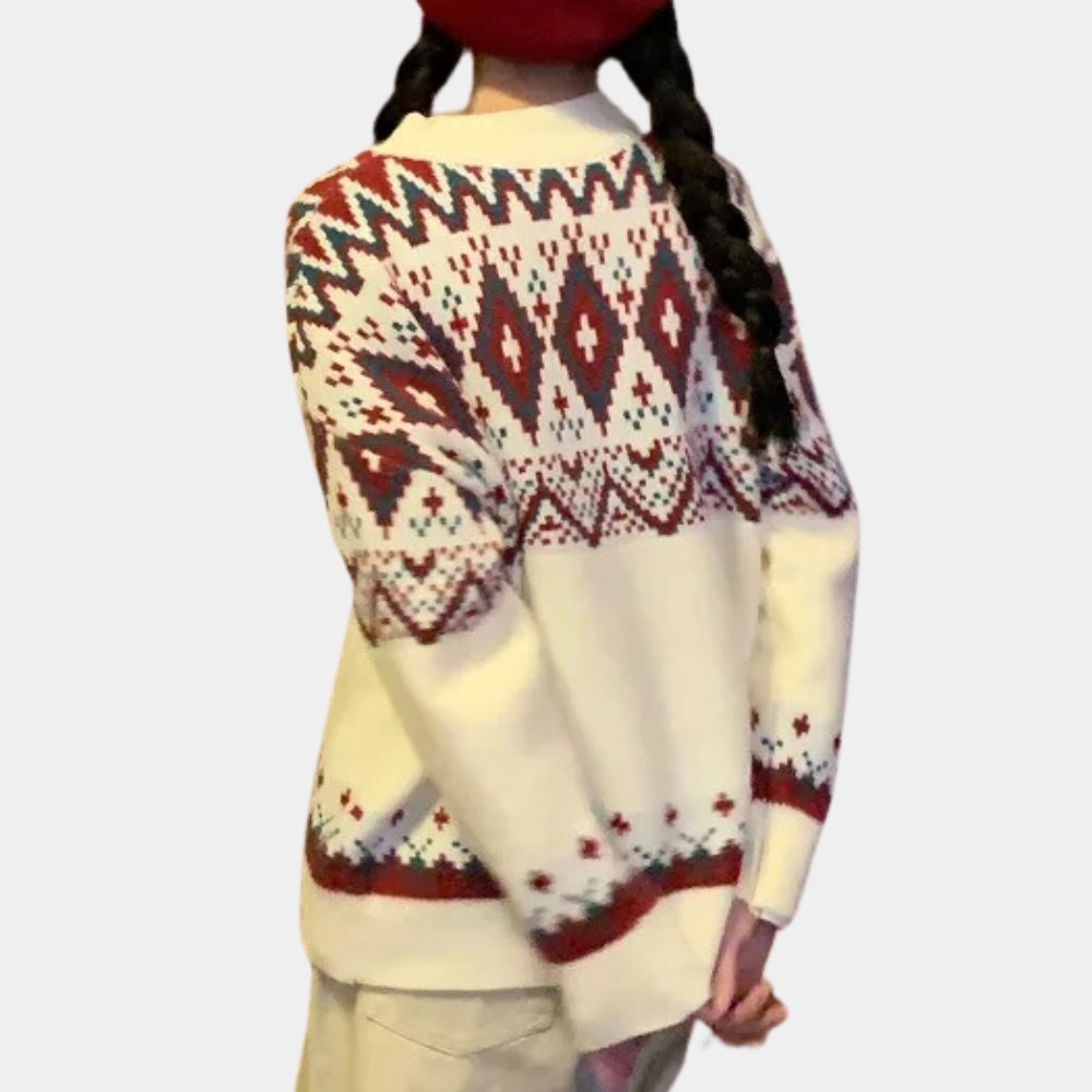 VORINAFair Isle Knit SweaterWomen's Sweaters