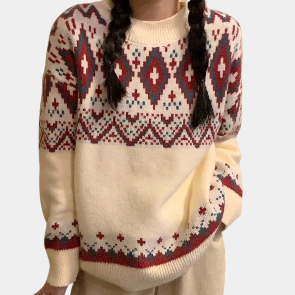 VORINAFair Isle Knit SweaterWomen's Sweaters