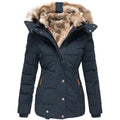 VORINAFaux Fur Hooded Puffer JacketJackets & Coats