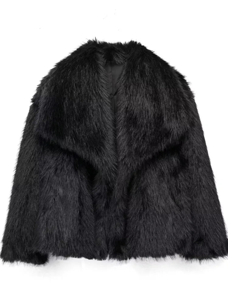 VORINAFaux Fur Short CoatJackets & Coats