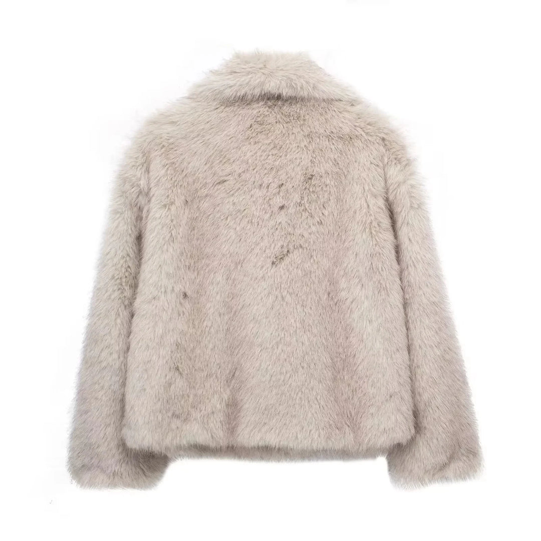 VORINAFaux Fur Short CoatJackets & Coats