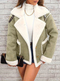 VORINAFaux Shearling Aviator JacketJackets & Coats