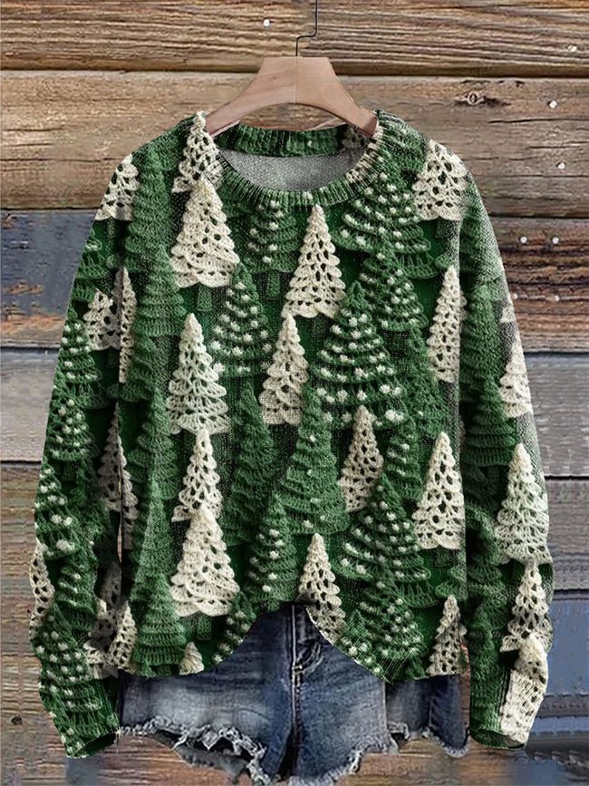 VORINAFestive Tree - Print SweaterSweaters