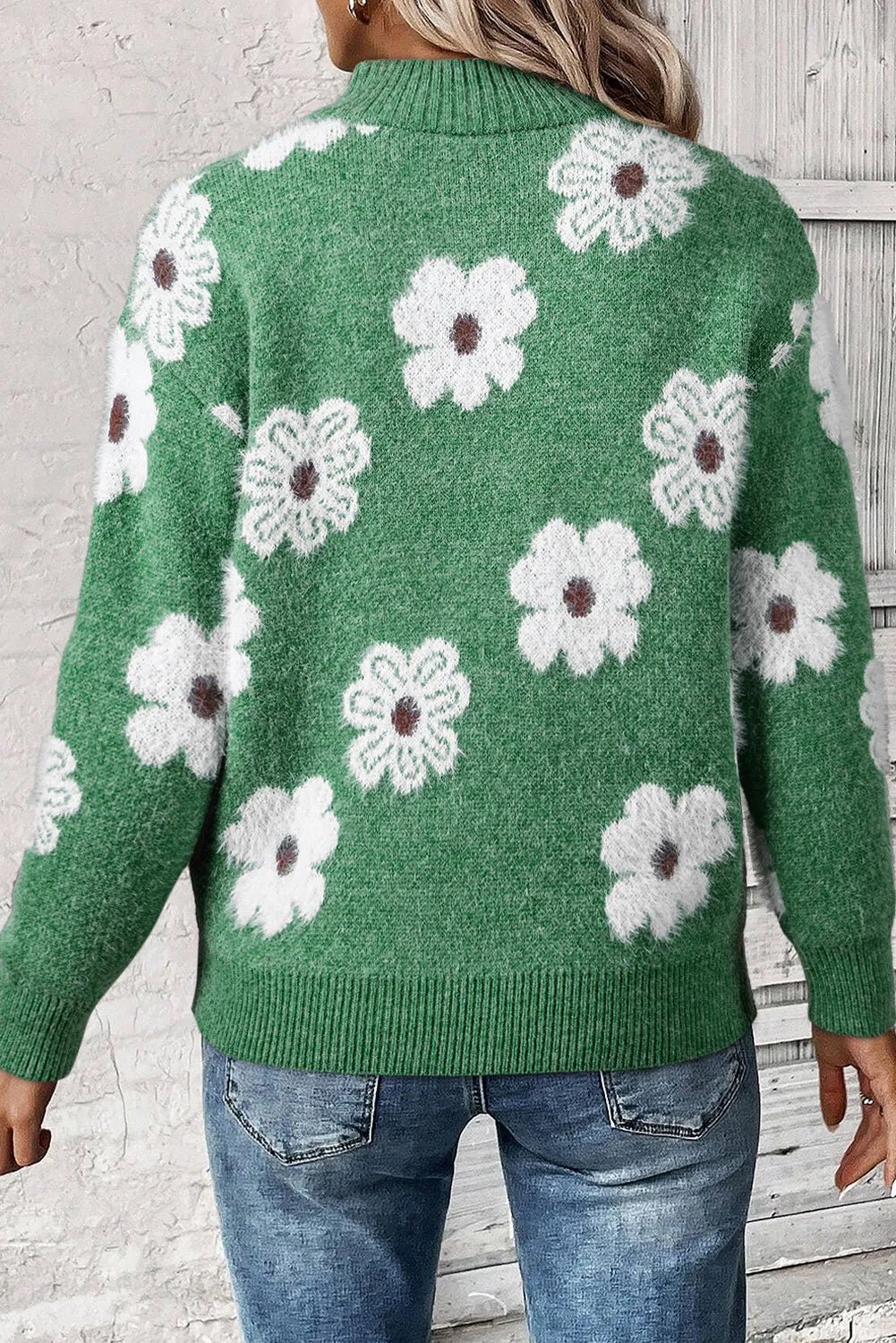 VORINAFloral Half - Zip SweaterSweater