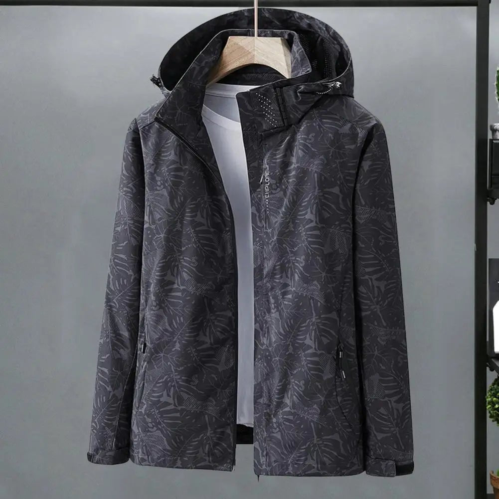 VORINAFloral Hooded WindbreakerJackets