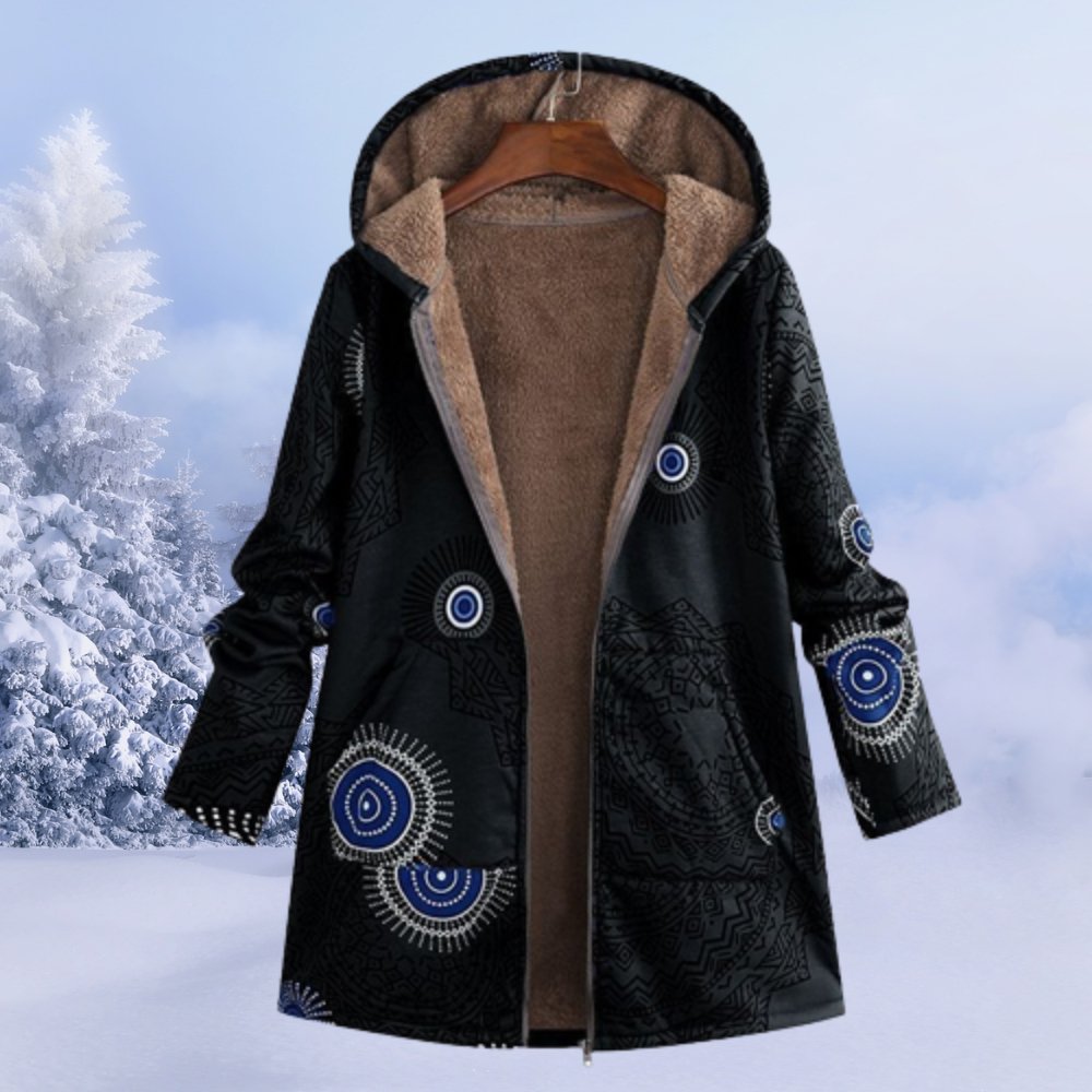 VORINAFloral Hooded Winter CoatWomen's Coats