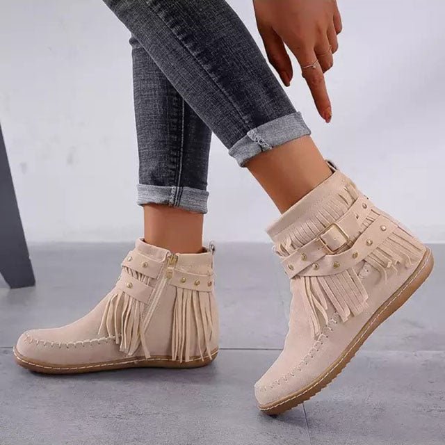 Short moccasin boots online