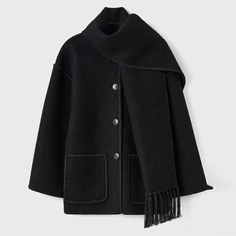 VORINAFringed Scarf CoatCoats