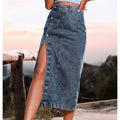 VORINAHigh - Slit Denim SkirtWomen's Skirt