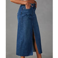 VORINAHigh - Waisted Denim Maxi SkirtWomen's Skirt