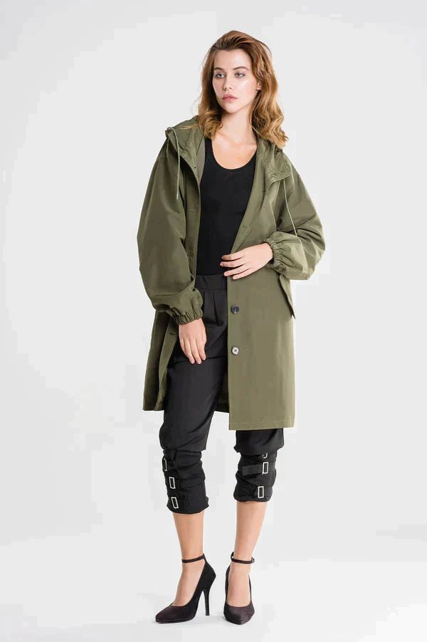 VORINAHooded Button CoatWomen's Jacket