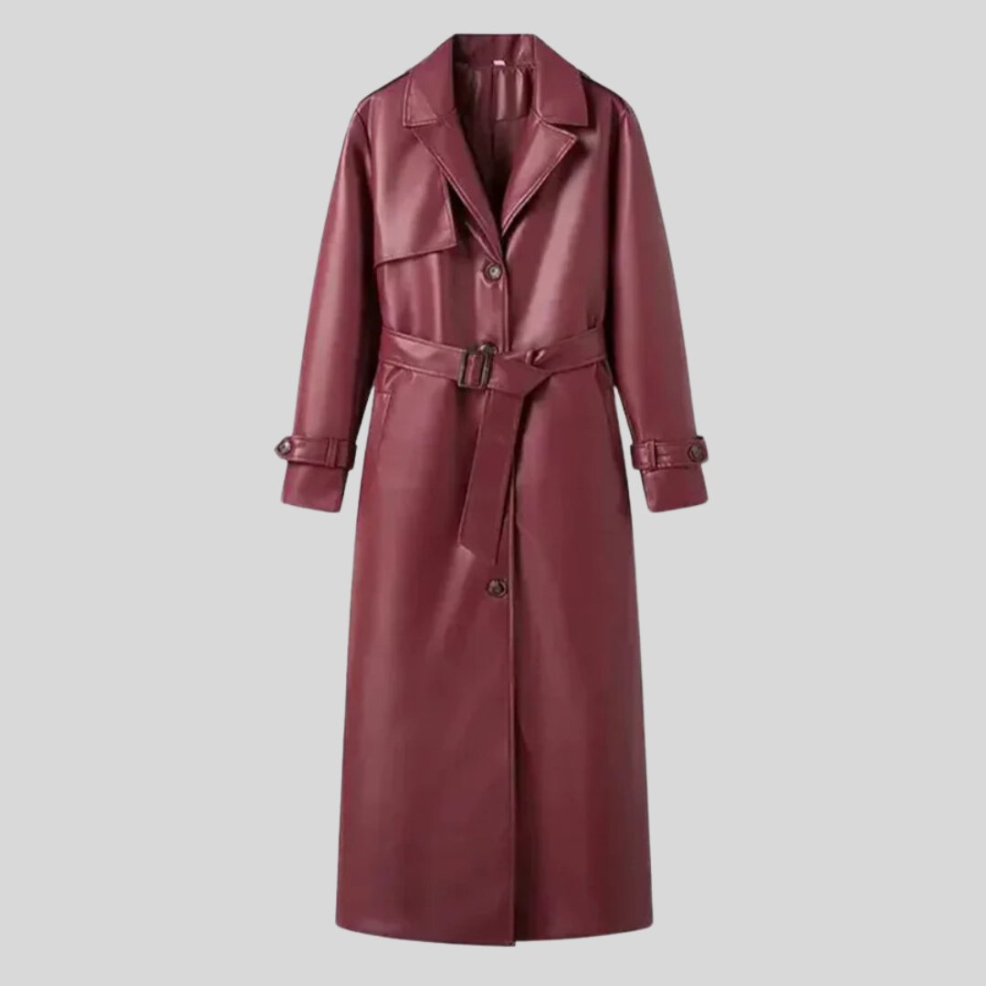 VORINALong Belted Trench CoatWomen's Coats