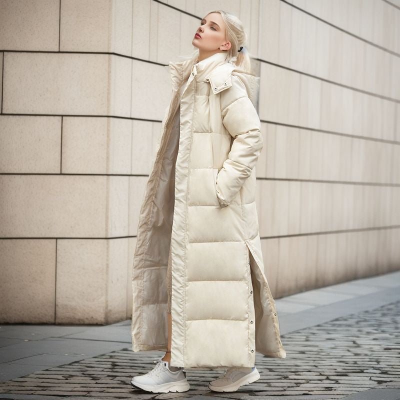 Puffer long coat uk best sale