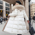 VORINALong Puffer Coat with Fur HoodWomen's Coats