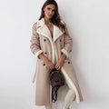 VORINALong Shearling Leather CoatWomen's Coats