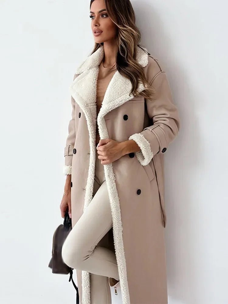 VORINALong Shearling Leather CoatWomen's Coats