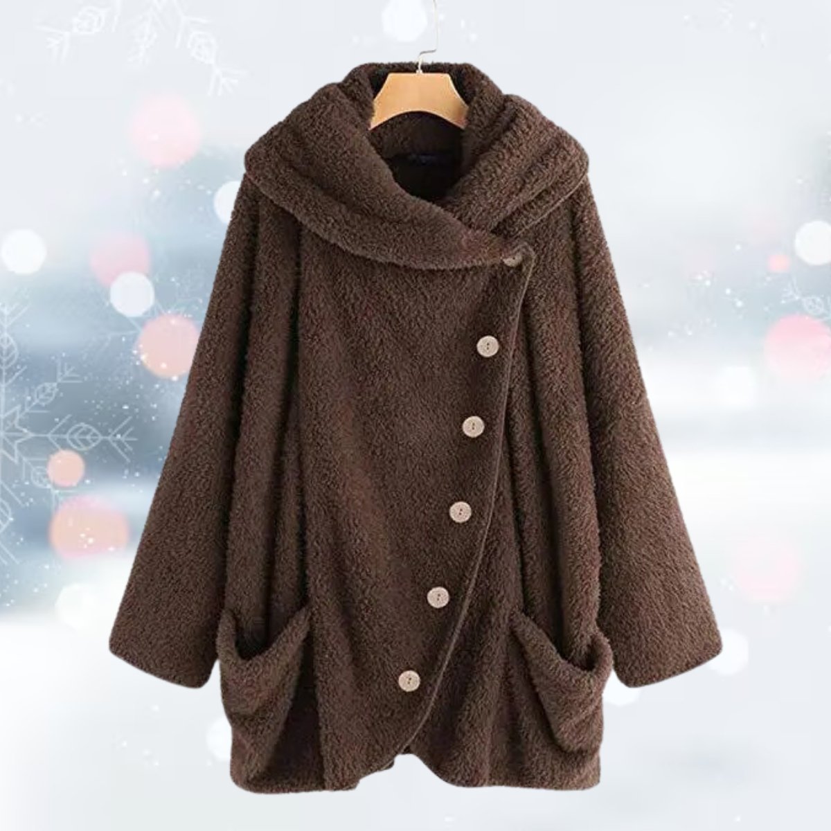 VORINAOversized Buttoned Wool CoatWomen's Coats