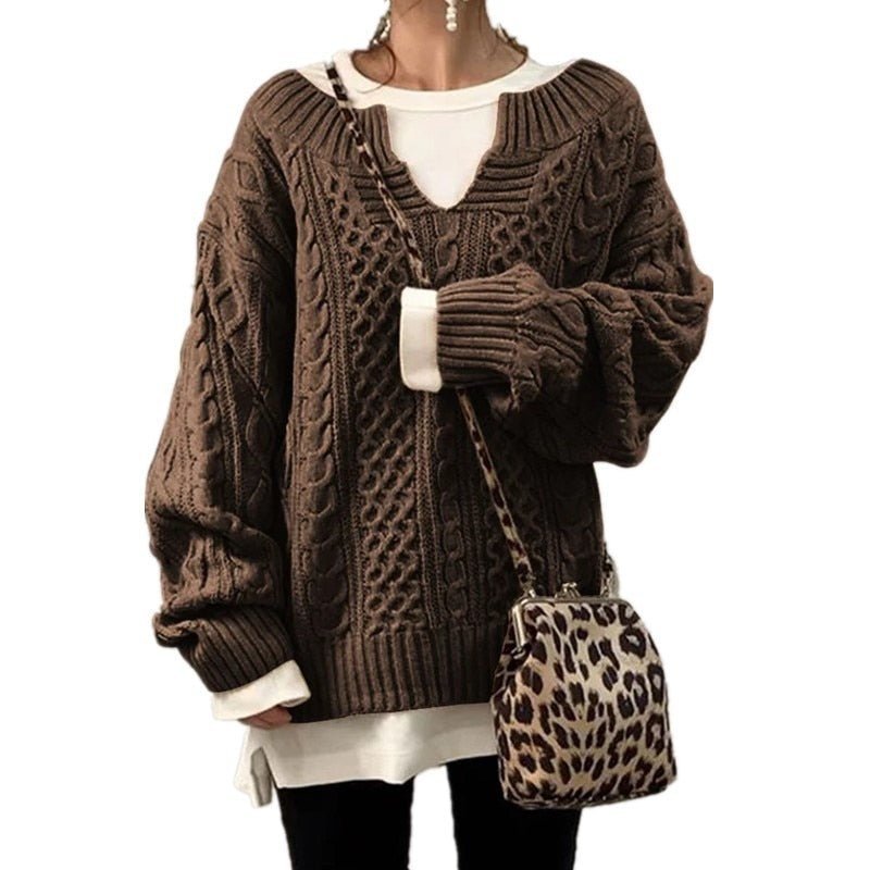 VORINAOversized Cable - Knit SweaterSweaters