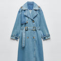 VORINAOversized Denim Trench CoatCoats & Jackets