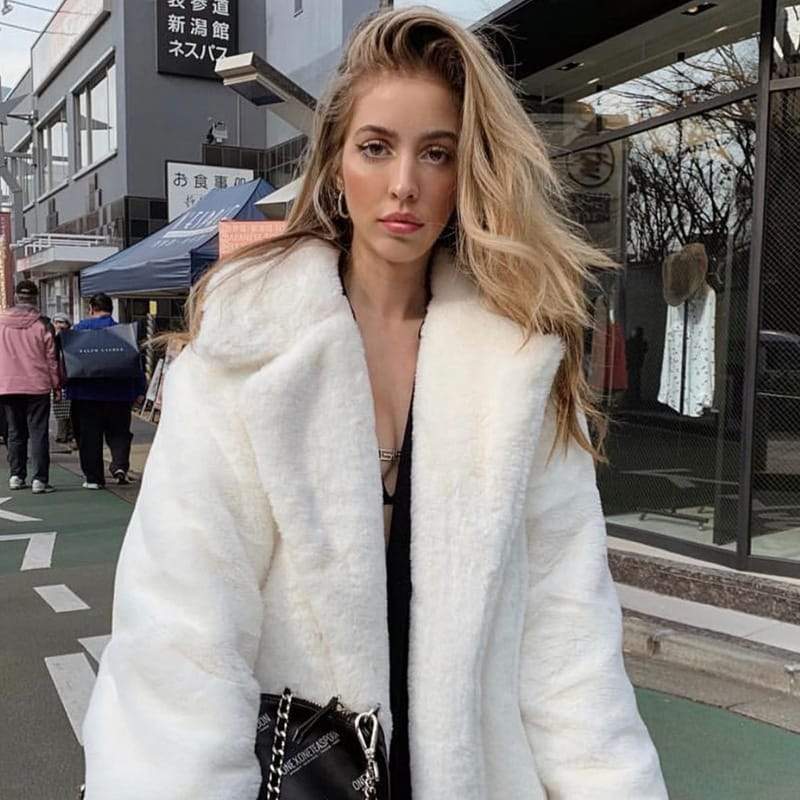 VORINAOversized Faux Fur CoatWomen's Coats