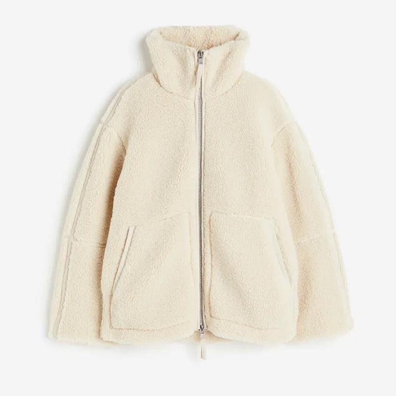 VORINAOversized Fleece Zip JacketJacket