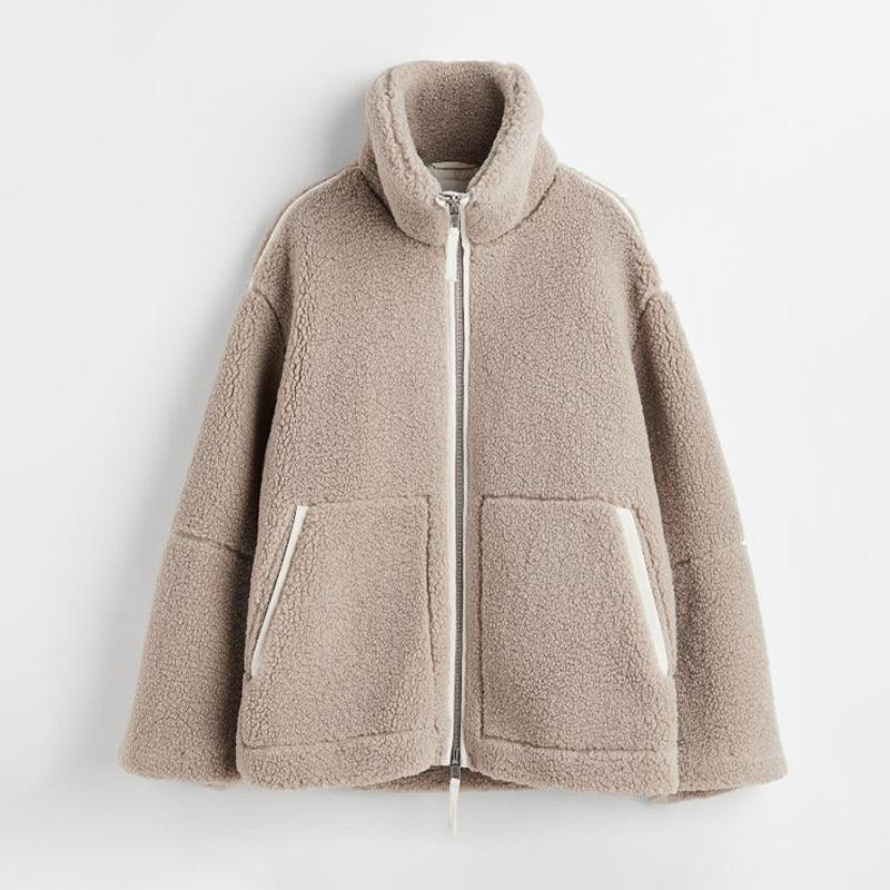 VORINAOversized Fleece Zip JacketJacket