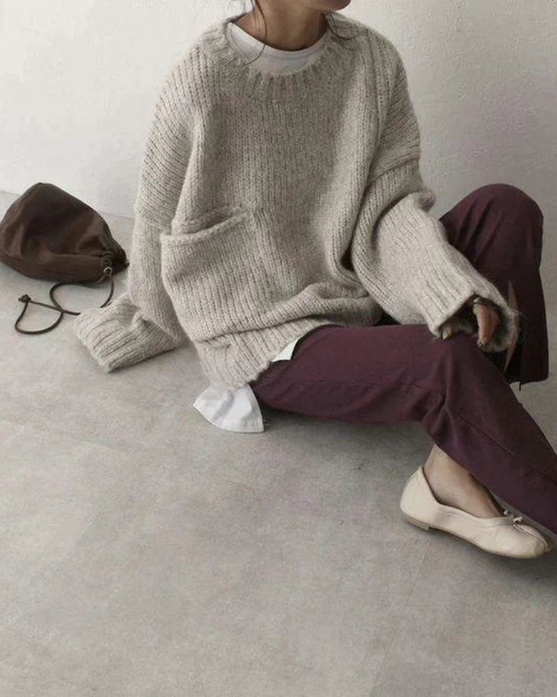 VORINAOversized Knit SweaterWomen's Sweaters